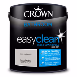 Crown Easyclean Bathroom Mid Sheen 2.5L - Linen Cupboard