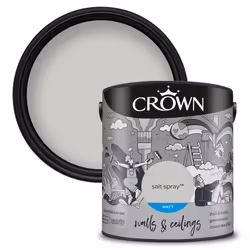 Crown Matt Paint Emulsion Walls & Ceilings 2.5L - Salt Spray