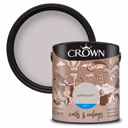 Crown Matt Paint Emulsion Walls & Ceilings 2.5L - Soft Touch
