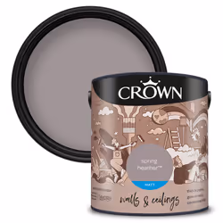 Crown Matt Paint Emulsion Walls & Ceilings 2.5L - Spring Heather