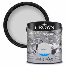 Crown Matt Paint Emulsion Walls & Ceilings 2.5L - Taffeta