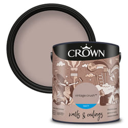 Crown Matt Paint Emulsion Walls & Ceilings 2.5L - Vintage Crush