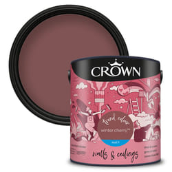 Crown Matt Paint Emulsion Walls & Ceilings 2.5L - Winter Cherry