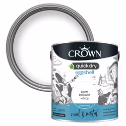 Crown Quick Dry Eggshell Pure Brilliant White 2.5L