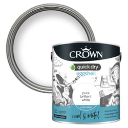 Crown Quick Dry Eggshell Pure Brilliant White 2.5L