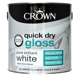 Crown - Quick Dry Gloss 2.5L - Pure Brilliant White