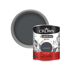Crown - Wood & Metal Quick Dry Gloss - 750ml Anthracite