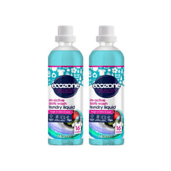 2 x Ecozone Pro-Active Sports Wash Laundry Liquid 16 Washes 740ml