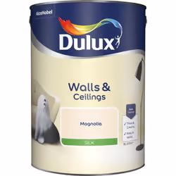 Dulux Silk , Paint, Ready mixed, Ceiling, Wall, White, Silk, 5 L
