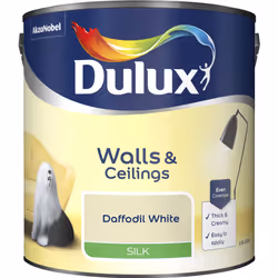 Dulux Silk , Paint, Ready mixed, Ceiling, Wall, Yellow, Silk, 2.5 L