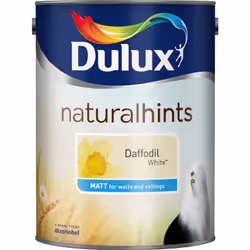 Dulux Matt , Paint, Ready mixed, Ceiling, Wall, Yellow, Matt, 5 L