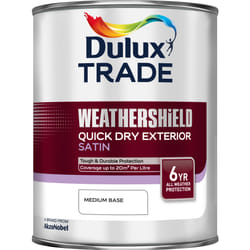 Dulux Trade Weathershield Quick Dry Exterior Satin 1 L