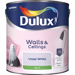 Dulux Silk , Paint, Ready mixed, Ceiling, Wall, Violet, Silk, 2.5 L
