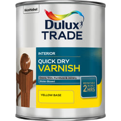 Dulux Trade Quick Dry Varnish Satin Yellow 1 L