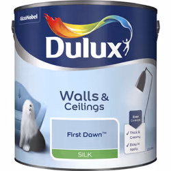 Dulux Silk , Paint, Ready mixed, Ceiling, Wall, Blue, Silk, 2.5 L