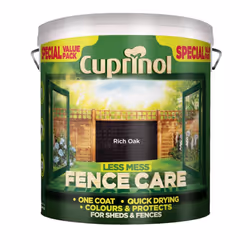Cuprinol - Less Mess Fence Care 6L - Rich Oak