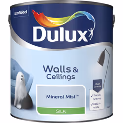 Dulux Silk , Paint, Ready mixed, Ceiling, Wall, Blue, Silk, 2.5 L