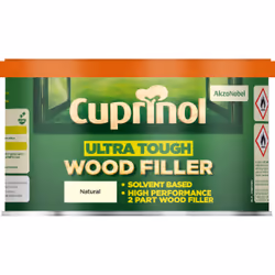 Cuprinol Ultra Tough Wood Filler , Natural, 0.25 kg, Building, Decking, Fence, Furniture, Shed, Solvent-based, 0.5 h, Workabl ...