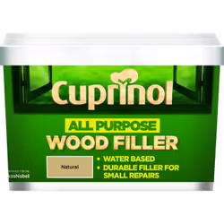 Cuprinol All Purpose Wood Filler , 0.5 L, Natural, Building, Decking, Fence, Furniture, Shed, 2 h, Dependent on temperature a ...