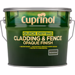 Cuprinol Quick Drying Cladding & Fence Opaque , Paint, Fence, 10 L, Moor/Green, Water-based, Opaque