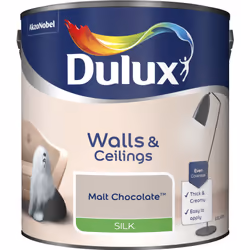 Dulux Silk , Paint, Ready mixed, Ceiling, Wall, Warm neutral, Silk, 2.5 L