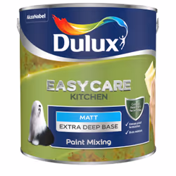 Dulux Paint Mixing Kitchen+ Matt , Paint, Base, Ceiling, Wall, Matt, 2.5 L, Extra Deep Base