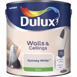 Dulux Silk , Paint, Ready mixed, Ceiling, Wall, Warm neutral, Silk, 2.5 L