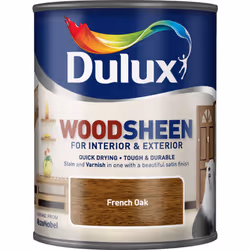 Dulux Woodsheen , Ready mixed, Door, Furniture, Skirting board, Window frame, Wood, Satin, 20 m²/L, French Oak, Water-based