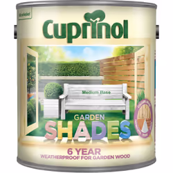Cuprinol Garden Shades Tinting Base , Paint, Base, Building, Fence, Furniture, Shed, Matt, 2.5 L, Medium Base