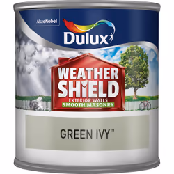 Dulux Weathershield Smooth Masonry Paint , Paint, Ready mixed, Masonry, Wall, Green, Smooth finish, 0.25 L