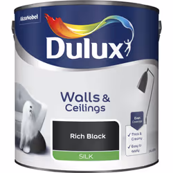 Dulux Silk , Paint, Ready mixed, Ceiling, Wall, Cool neutral, Silk, 2.5 L