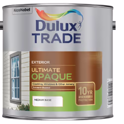 Dulux Trade Ultimate Opaque , Paint, Base, Wood, Matt, 2.5 L, Medium Base