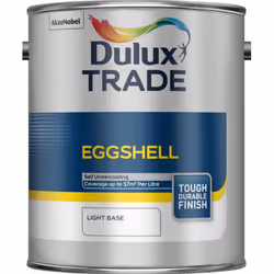 Dulux Trade Eggshell , Paint, Base, Metal, Wood, Eggshell, 1 L, Light Base