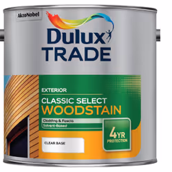 Dulux Trade Classic Select Woodstain , Base, 14 m²/L, 2.5 L