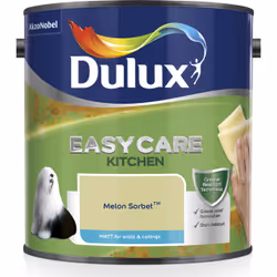 Dulux Easycare Kitchen Matt , Paint, Ready mixed, Wall, Lime, Matt, 2.5 L