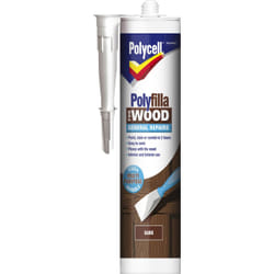 Polycell Polyfilla for Wood General Repairs Cartridge Dark 0.48 kg