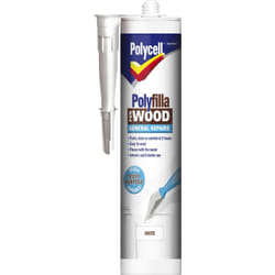 Polycell Polyfilla for Wood General Repairs Cartridge White 0.48 kg