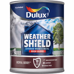 Dulux Weathershield Exterior Gloss , Paint, Ready mixed, Door, Door frame, Entrance door, Metal, Window, Window frame, Wood, ...