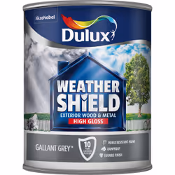 Dulux Weathershield Exterior Gloss , Paint, Ready mixed, Door, Door frame, Entrance door, Metal, Window, Window frame, Wood, ...