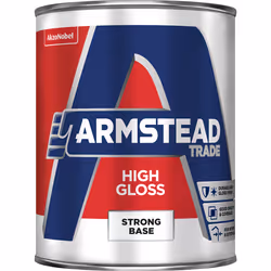 Armstead Trade High Gloss , Paint, Base, Ferrous metal, Masonry, Metal, Non-ferrous metal, Wood, Gloss, 1 L, Strong Base