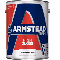 Armstead Trade High Gloss , Paint, Base, Ferrous metal, Masonry, Metal, Non-ferrous metal, Wood, Gloss, 5 L, Strong Base