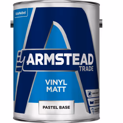 Armstead Trade Vinyl Matt , Emulsion, Base, Ceiling, Wall, Matt, 5 L, Pastel Base