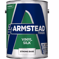 Armstead Trade Vinyl Silk , Emulsion, Base, Ceiling, Wall, Silk, 5 L, Strong Base