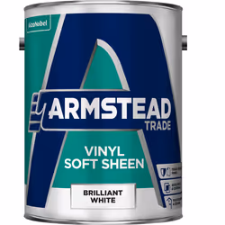 Armstead Trade Vinyl Soft Sheen , Emulsion, Ready mixed, Ceiling, Wall, White, Soft sheen, 5 L