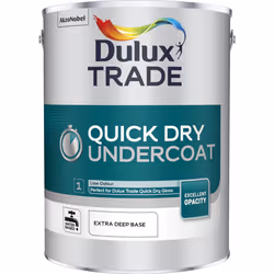 Dulux Trade Quick Dry Undercoat , MDF, Metal, Wood, Base, Extra Deep Base, Water-based, Matt, Bathroom, Bedroom, Children's r ...