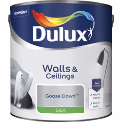 Dulux Silk , Paint, Ready mixed, Ceiling, Wall, Cool neutral, Silk, 2.5 L