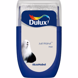 Dulux Colour Tester , Paint tester, Ready mixed, Ceiling, Wall, Cool neutral, Matt, 0.03 L