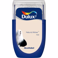 Dulux Colour Tester , Paint tester, Ready mixed, Ceiling, Wall, White, Matt, 0.03 L