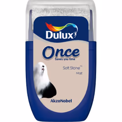 Dulux Colour Tester , Paint tester, Ready mixed, Ceiling, Wall, Warm neutral, Matt, 0.03 L