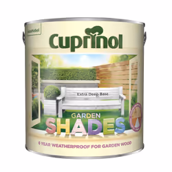 Cuprinol Garden Shades , Paint, Base, Building, Fence, Furniture, Shed, Matt, 2.5 L, Extra Deep Base